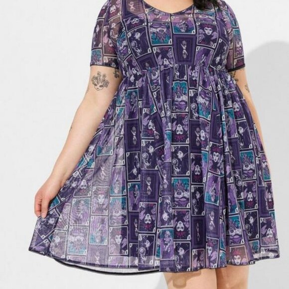 Retired!! Disney Villains Mini Mesh Skater Dress - Picture 2 of 6